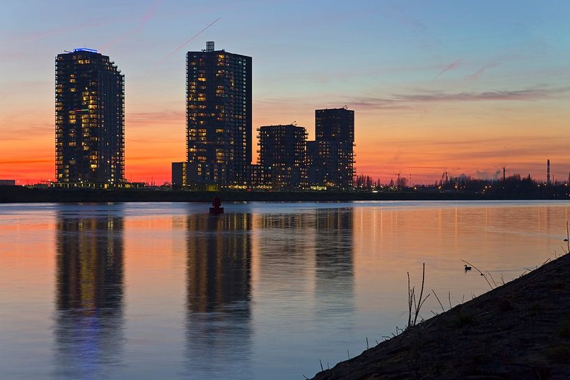 Skyline Spijkenisse par Anton de Zeeuw