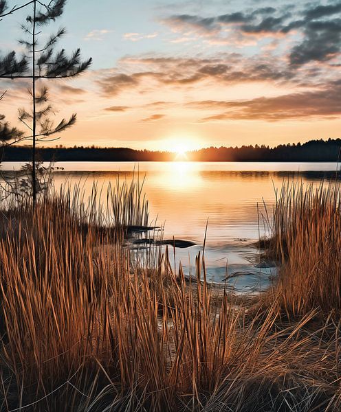 Autumn sunset by fernlichtsicht