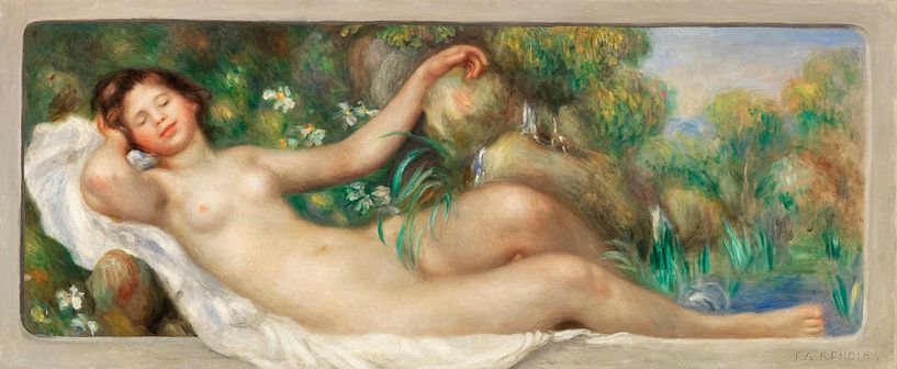 Reclining nude (the well), Renoir (1895) by Atelier Liesjes