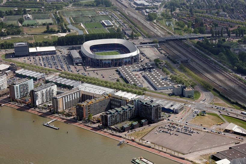 Rotterdam Luftaufnahme Feijenoord Stadion de Kuip von Roel Dijkstra