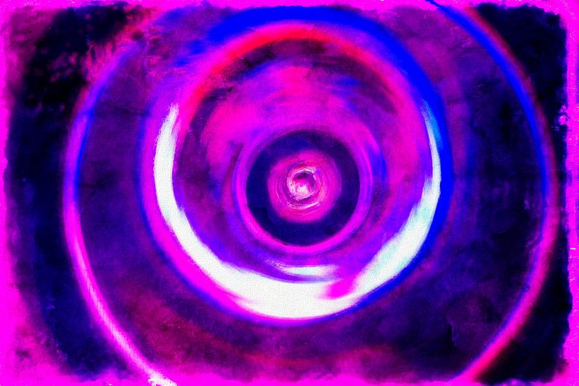 Zen Kreise Magenta von Mad Dog Art