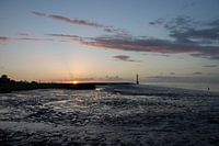 Coucher de soleil - Mer des Wadden Mer du Nord