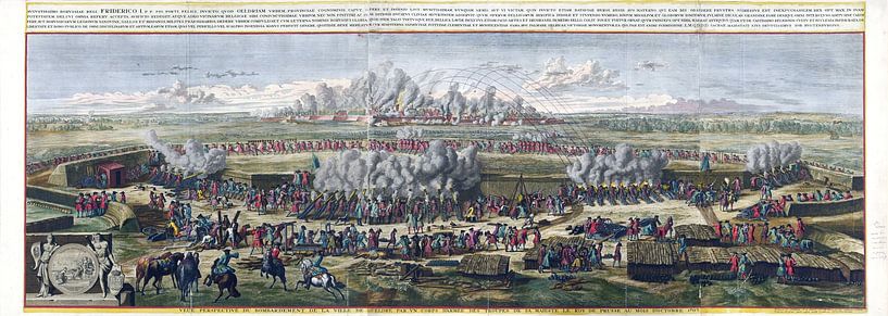 Jan van Huchtenburg, Bombardment of Geldern, 1703 by Atelier Liesjes