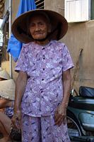 Elderly woman posing in Hoi An - Vietnam