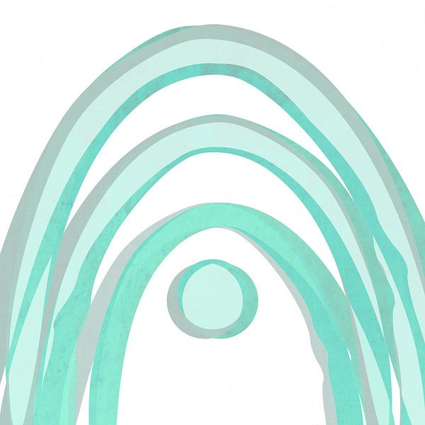 Rétro Arc-en-ciel Jour d'été par Mad Dog Art