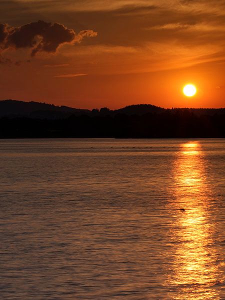 Sunset at Staffelsee by Andreas Müller