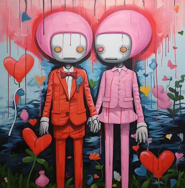 Une Toile d'Expressions Diverses par Art Lovers