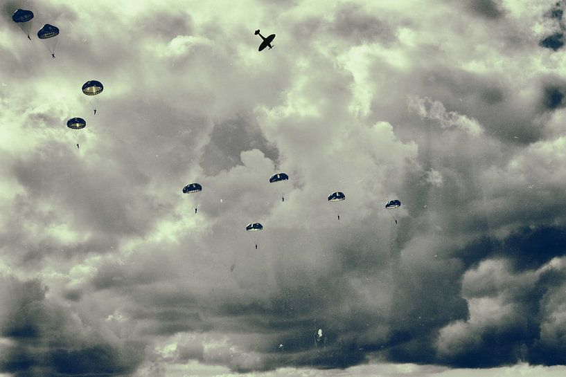 Fallschirm-Landung Market Garden Groesbeek von StudioSchulteSchultz