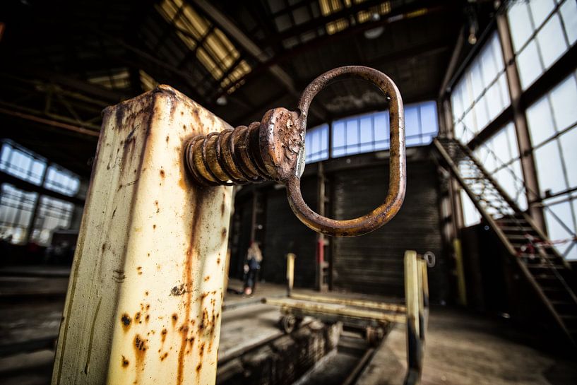 Industrielle Nahaufnahme von John Monster