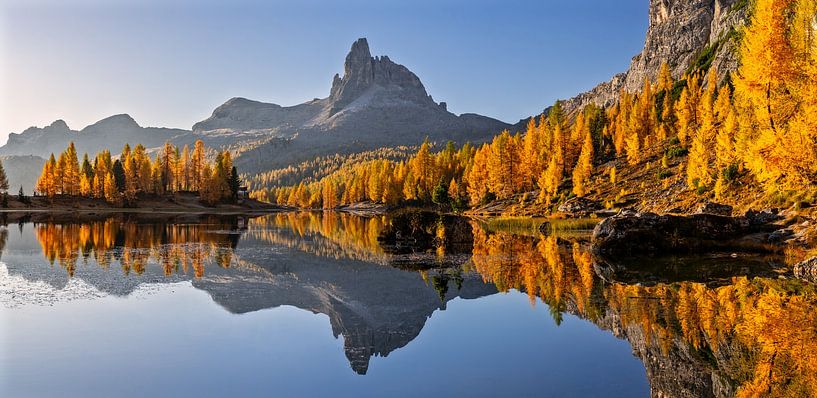 Autumn at Lago de Federa in the Dolomites by Achim Thomae Photography