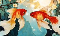 Goldfish in spring
