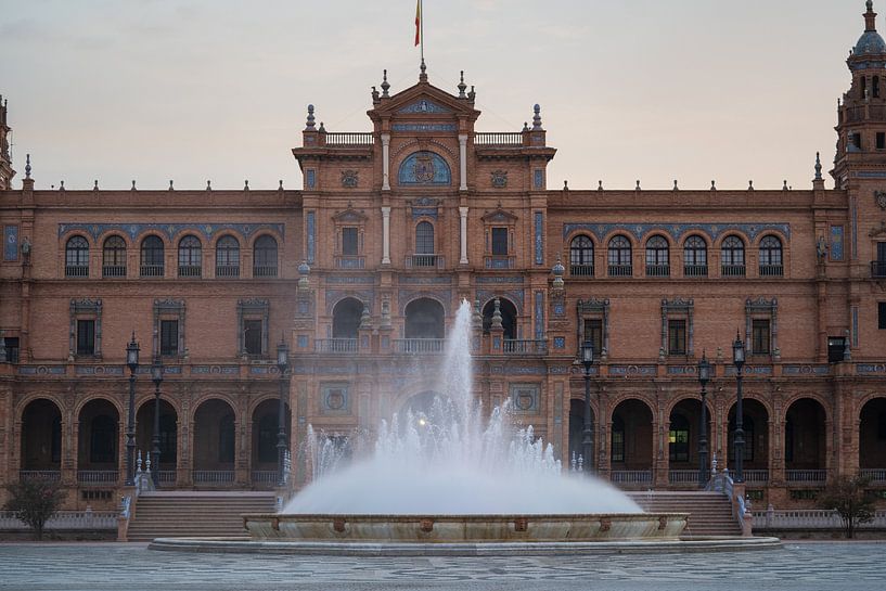 Plaza de Espana, Seville, Andalusia, Spain by Helga Golubew
