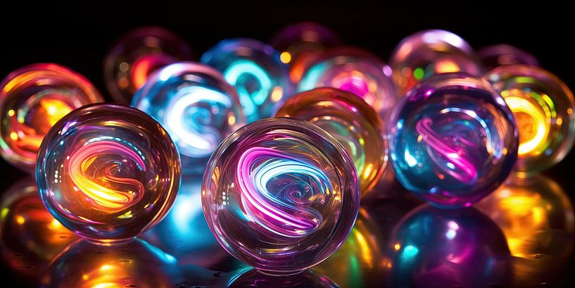 Colourful marbles by Bert Nijholt