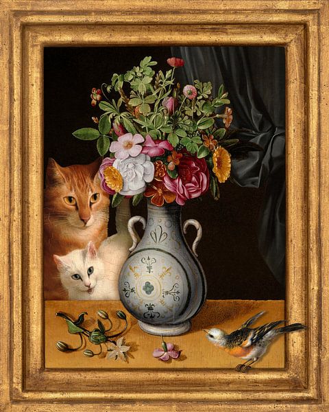 Birdwatching in a Still Life van Marja van den Hurk