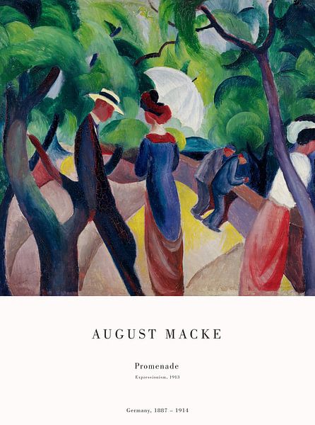 August Macke - Promenade von Old Masters