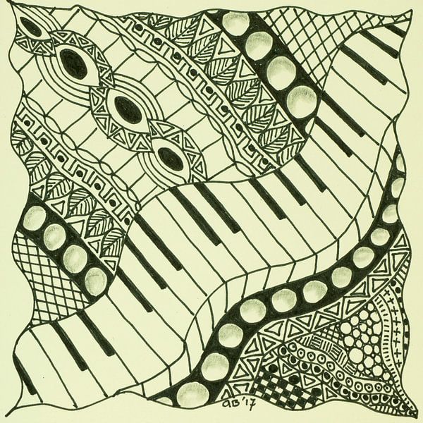 Zentangle Art par Anja  Bulté