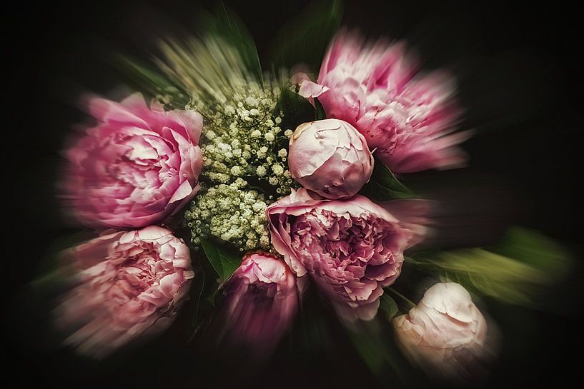 Bursting Flower Bouquet by Marlika Art