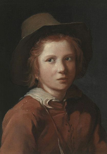 Porträt eines jungen Mannes mit Hut, Michael Sweerts von Meisterhafte Meister