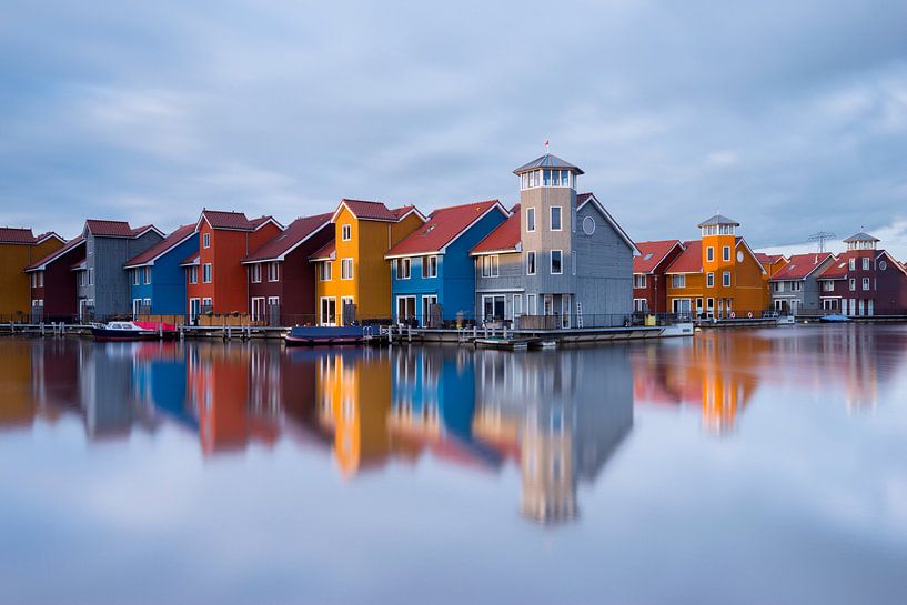 Des maisons colorées à Reitdiephaven par Richard Gilissen