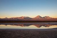 Sunset in the Atacama desert Chile