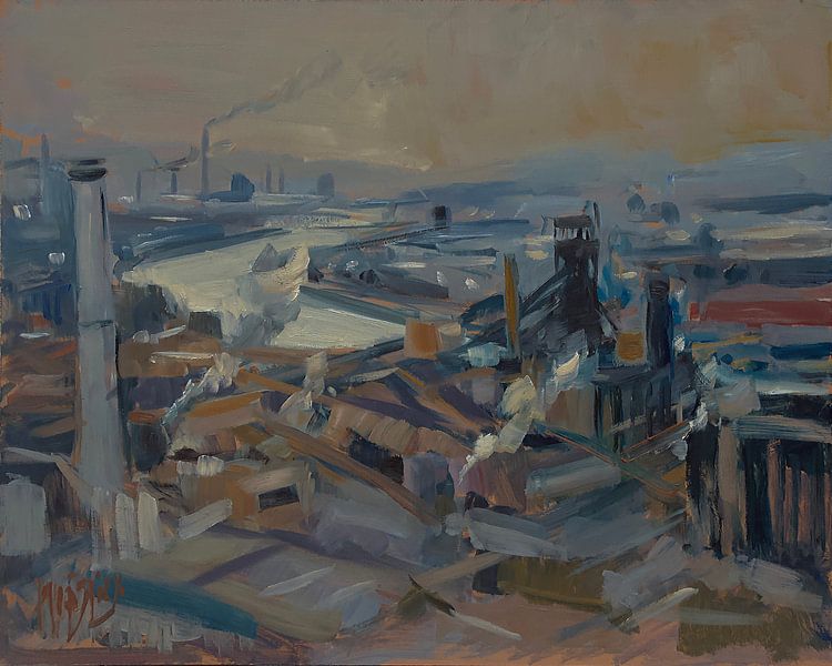 Cockerill-Sambre Stahlindustrie in Ougree von Nop Briex