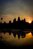 Sonnenaufgang am Angkor Wat Porrtet