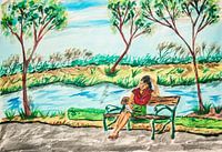 Mädchen im Park-Mädchen im Park-fille dans le parc-girl im Park