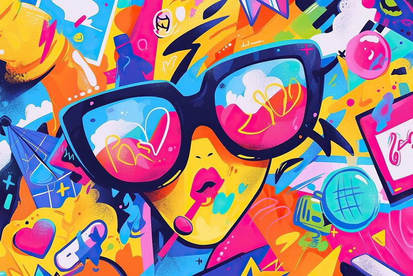 Frau mit Sonnenbrille | Frau mit Sonnenbrille von OMG Art