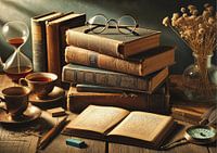 Scène de nature morte Livres anciens