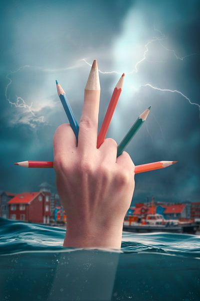 Artwork as Response to Attacks on Press and Freedom of Expression by Elianne van Turennout