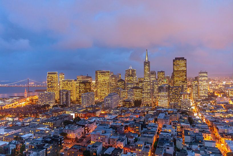 Skyline von San Francisco von Peter Schickert