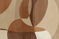 Art abstrait minimaliste aux couleurs neutres et chaudes sur lin