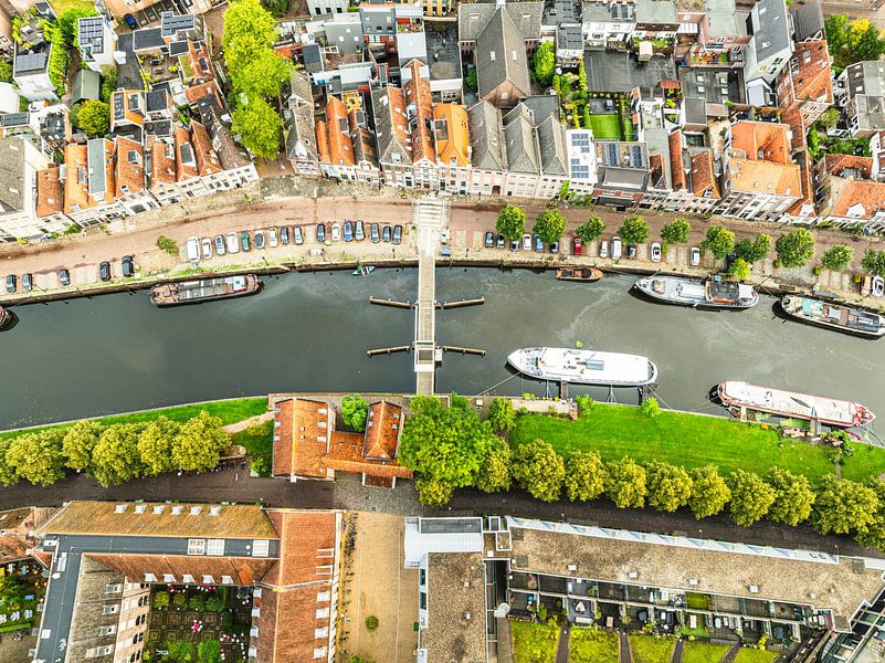Zwolle Thorbeckegrcht from above during summer by Sjoerd van der Wal Photography