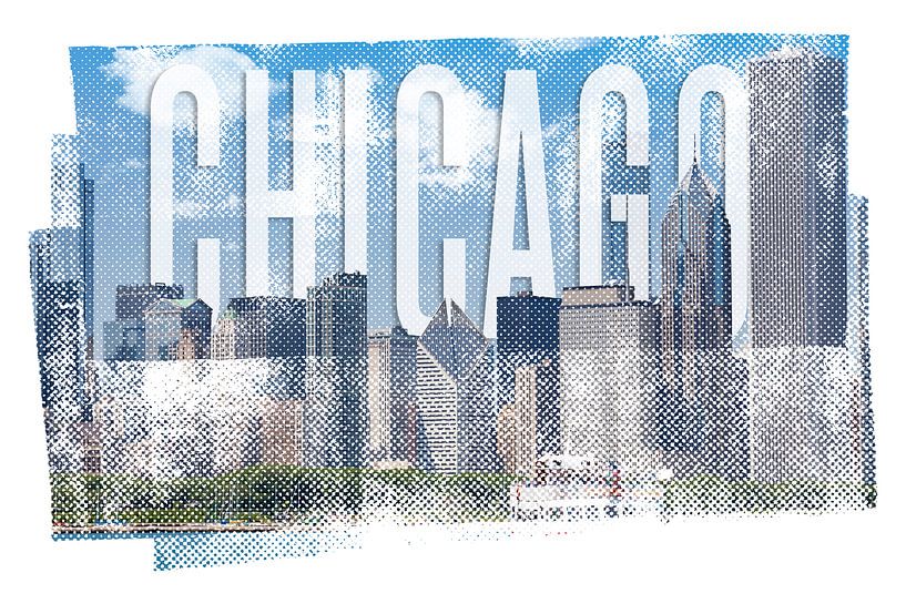 CHICAGO Skyline | Vintage by Melanie Viola