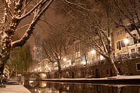 Winterabend auf der Oudegracht