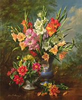 Gladioli und Dahlias