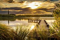 Sonnenuntergang am Pier von De Poel Amstelveen