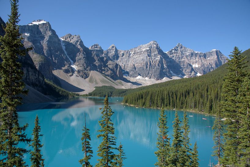 Morraine Lake in the Canadian Rocky Mountains by Arjen Tjallema
