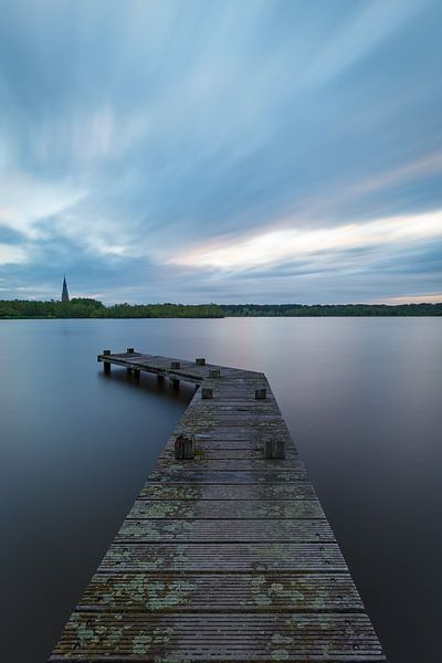 Jetée dans le lac par Thijs Friederich