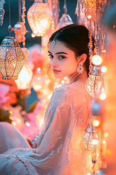 La magie des lumières de la nuit par Poster Art Shop