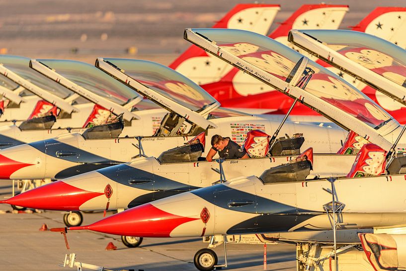 U.S. Air Force demonstration team the Thunderbirds. by Jaap van den Berg