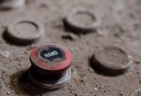 Knop op oude instrumentenpaneel