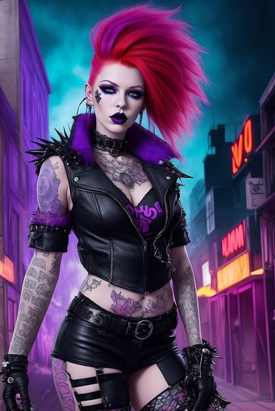Punk Woman XVIII von DeVerviersBelgium