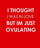 ICH DACHTE, ICH WÄRE VERLIEBT, ABER ICH HABE GERADE MEINEN EISPRUNG