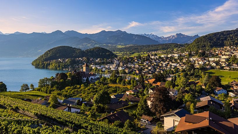 Ein Morgen in Spiez im Berner Oberland von Henk Meijer Photography