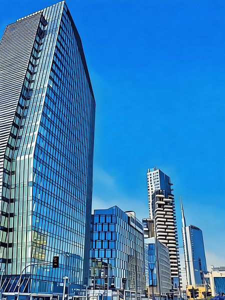 Modern Skyscrapers in Cityscape by Sergio Pazzano