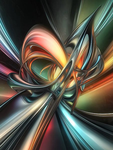 Wirbel der Dimensionen II von Rene Ladenius Digital Art