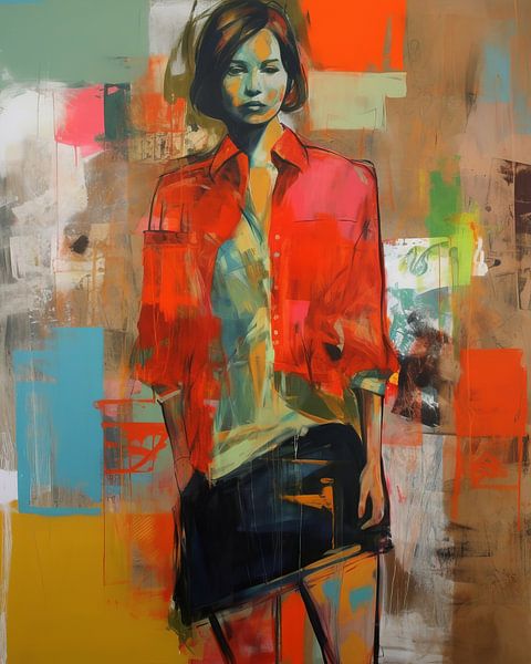 Bunte digitale Collage von Carla Van Iersel