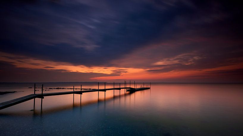 Sunset on the Danish coast by Jenco van Zalk