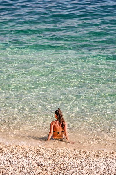 Erfrischung im Wasser von Lars-Olof Nilsson